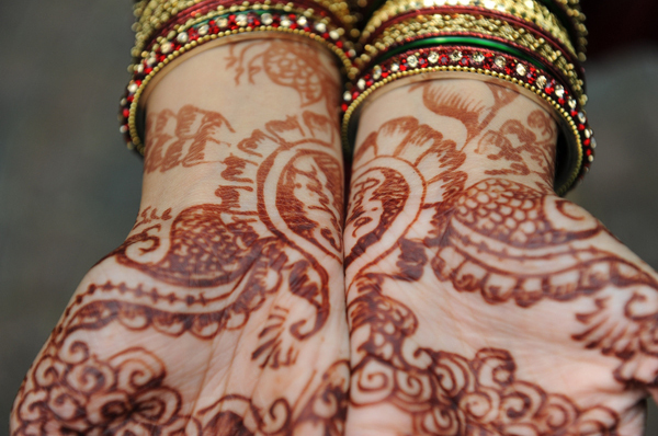 indian, bride and bangles
