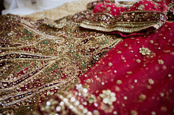 red, desi and bride