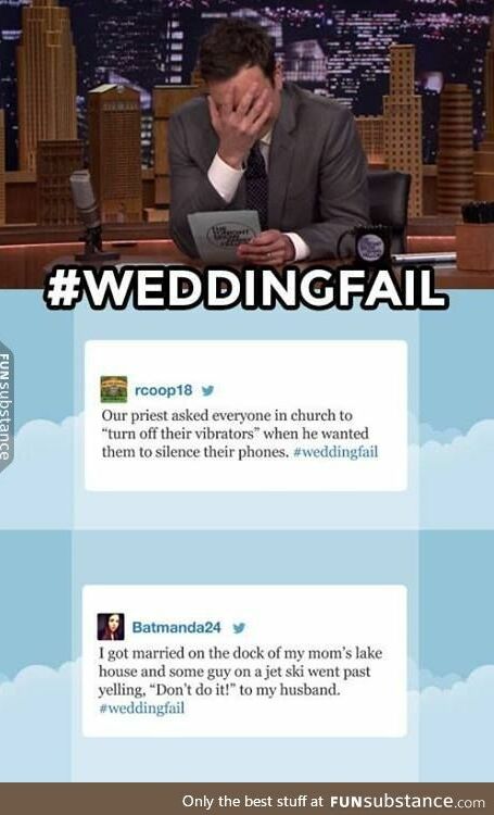 funny tweets, wedding fail and jimmy fallon