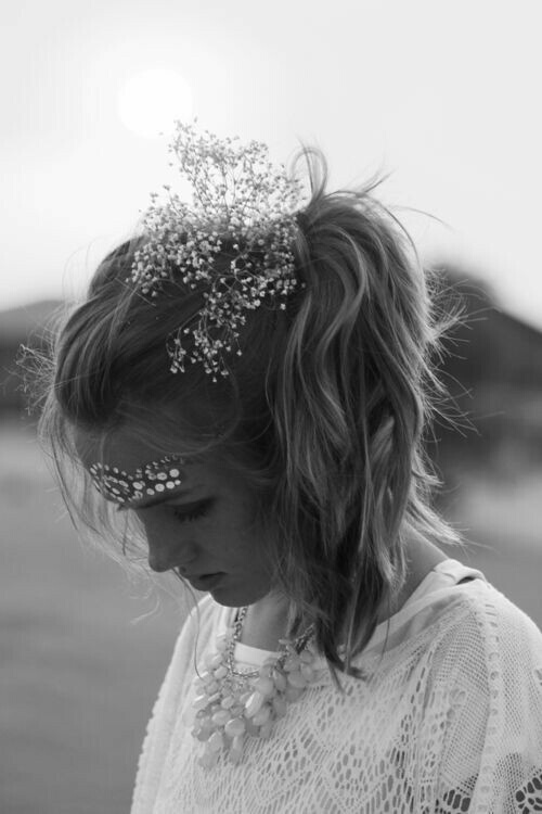 hairstyle, hair, flowers and hairstyles