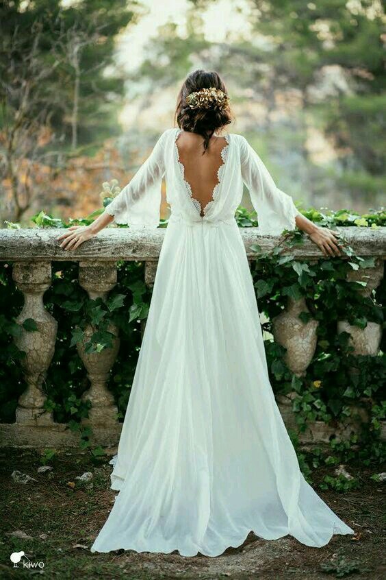 dresses, wreath of flowers, wonderful and love