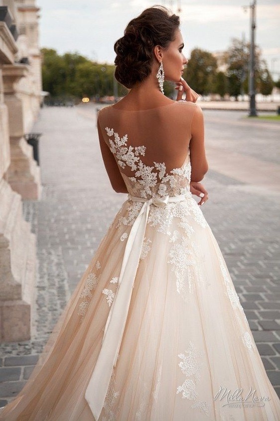 pretty, hair, wedding dress and bride
