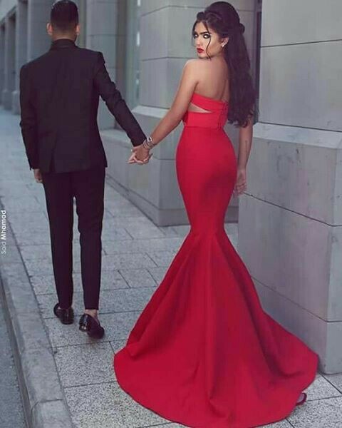 Hot, red, sexy and dress