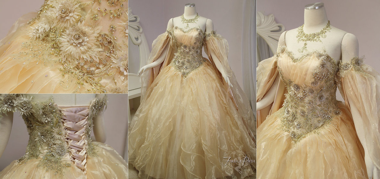 fantasy, dress, costume and bridal