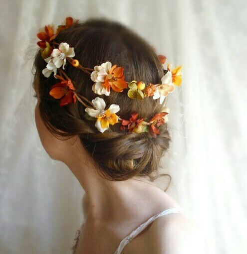 autumn flowers, melusineh.tumblr.com, bride and autumn wedding
