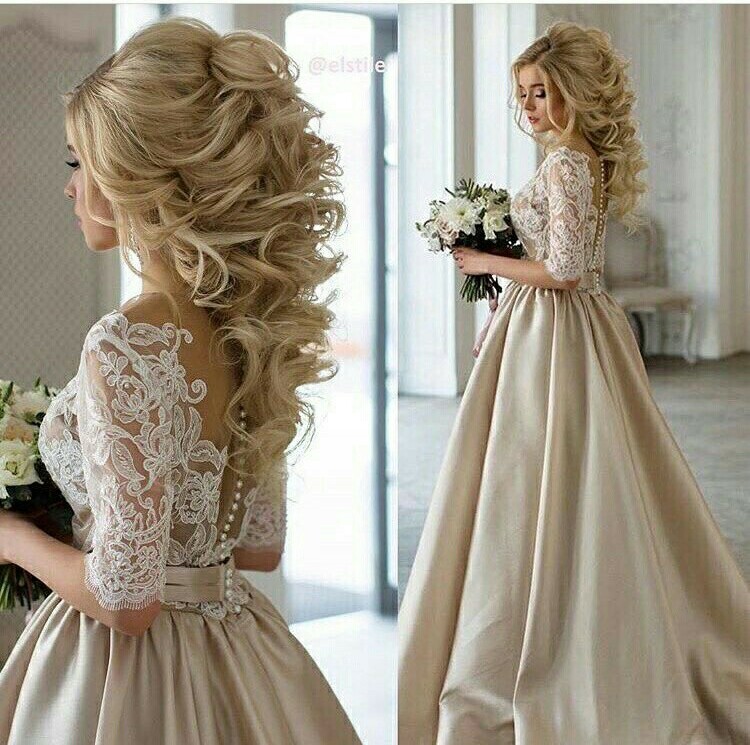 beautiful, hairstyle and dress