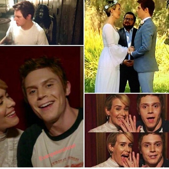 rory, sarah paulson, ship it and evan peters