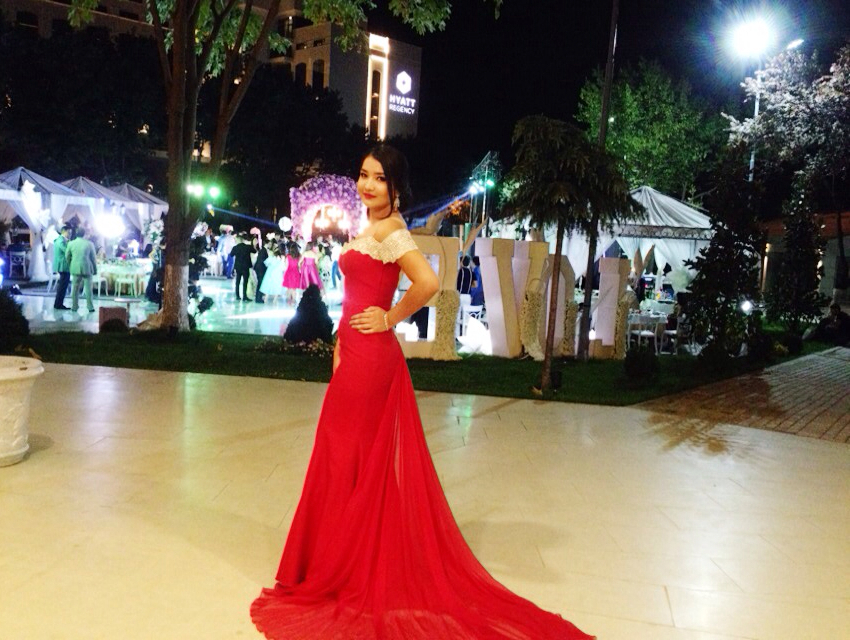 love, dress, brunette and red