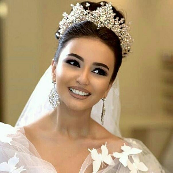 make up, bride, happy and dress