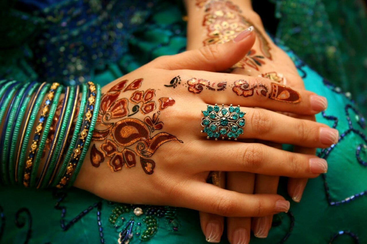 henna, pakistani, bride and desi