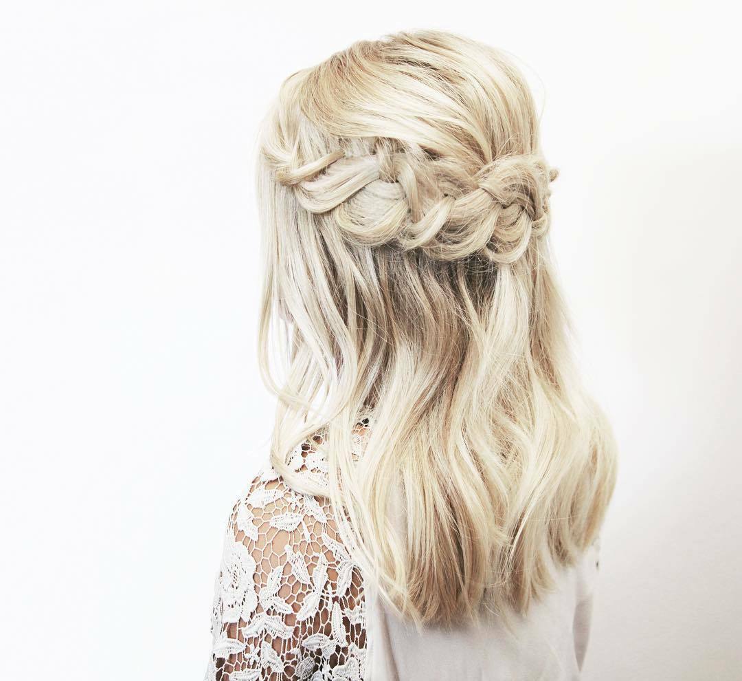 bun, updo hair, classic and curly