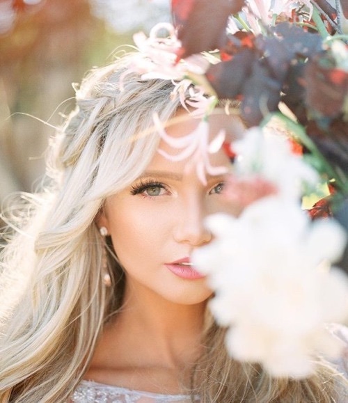 chic, flowers, wedding dress and tulle