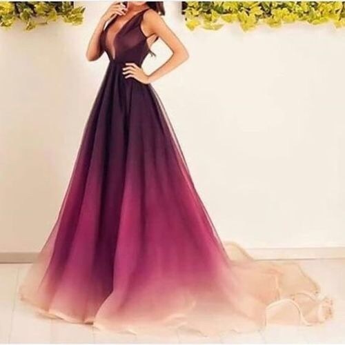 pink, purple, flowing and dress