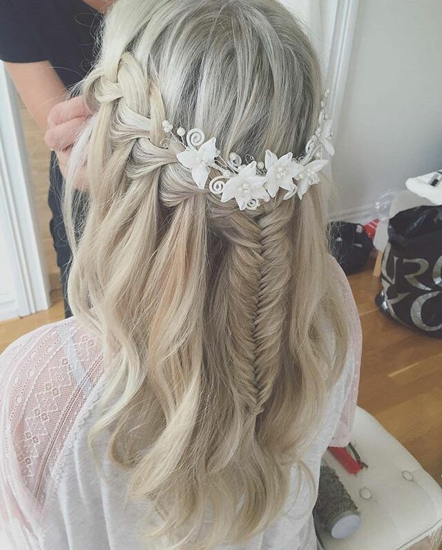 girl, style, hair and hair ornaments