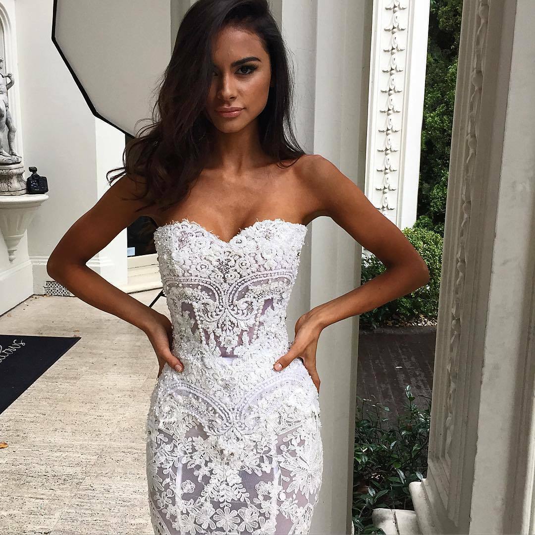 hair, bride, dress and brunette