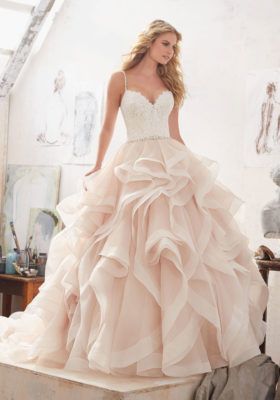 wedding dress, dress and beautiful