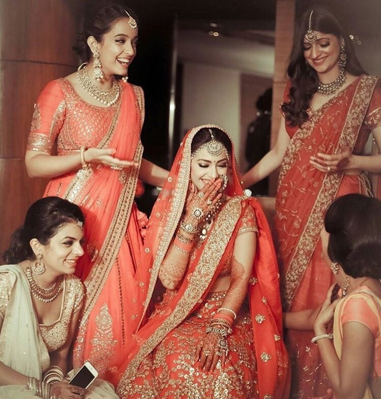 traditional, friends, costume and saree