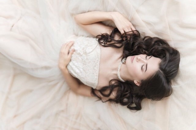 hair, tulle and bridal