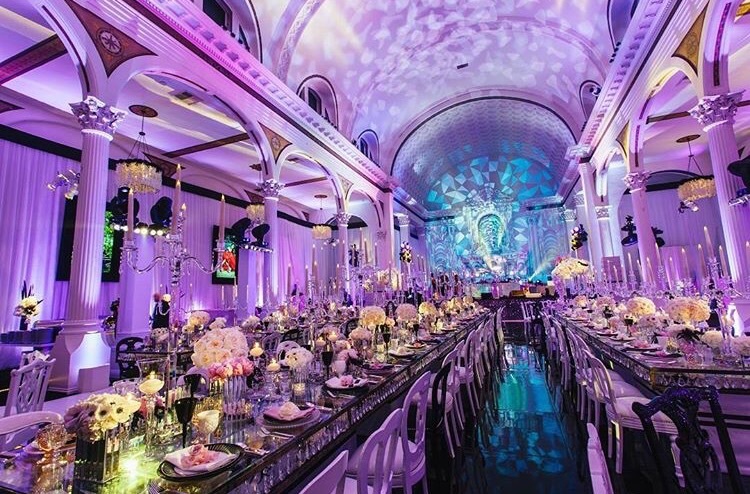 luxury, wedding place and decor