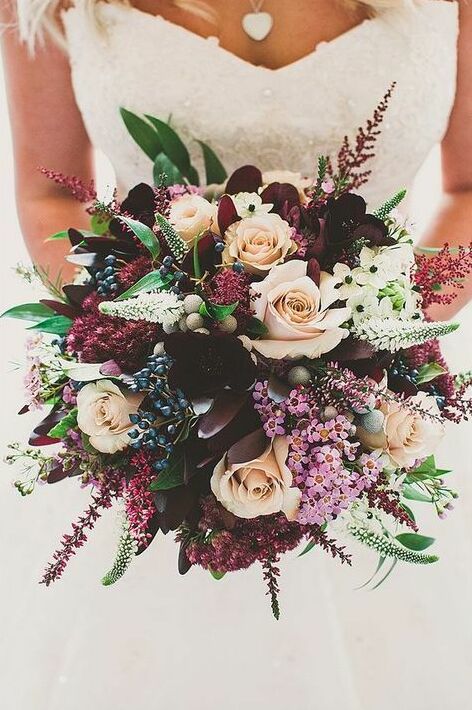 bride, red, flowers and brid