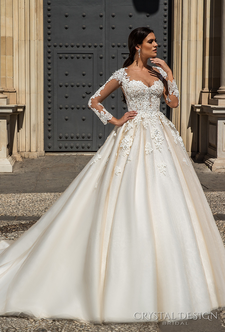 crystal design and wedding dress