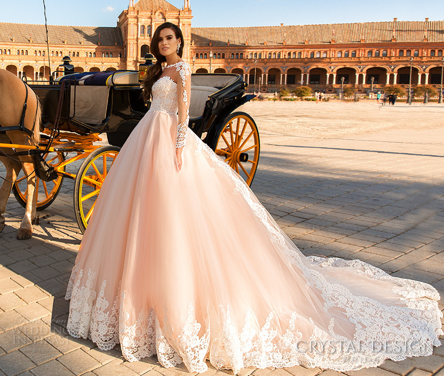 wedding dress and crystal design