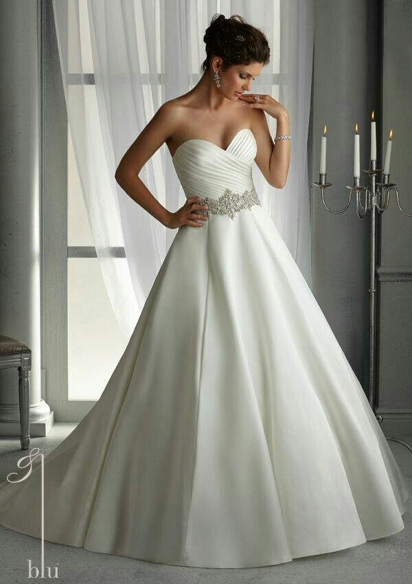 wedding dress and satin