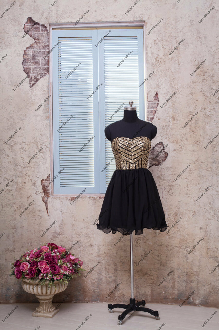 evening prom dress, bridesmaid dresses, gold prom dress and party evening dress