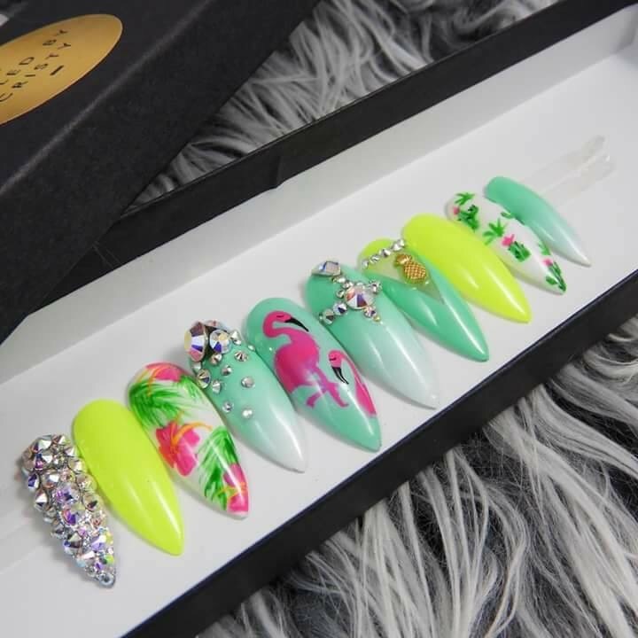 green, dress, pink and yellow