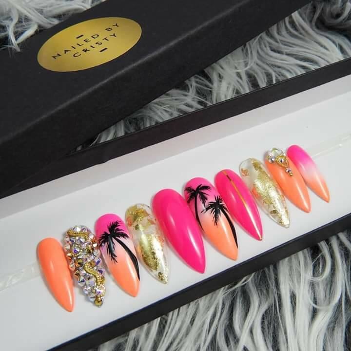Swarovski, pink, matte and party
