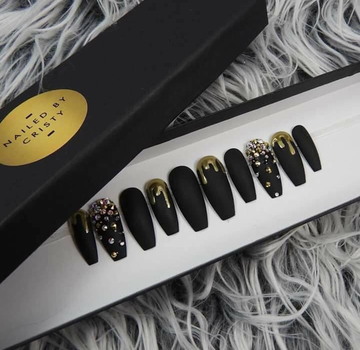 paris, nails, gold and japan