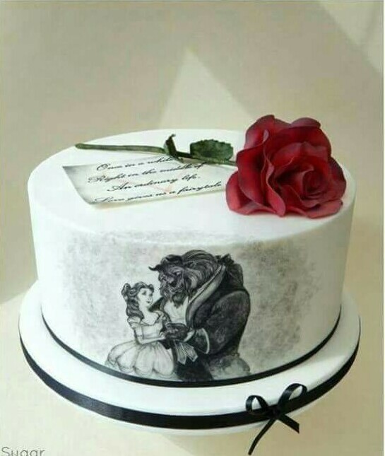beauty & the beast, disney, beautiful and cake