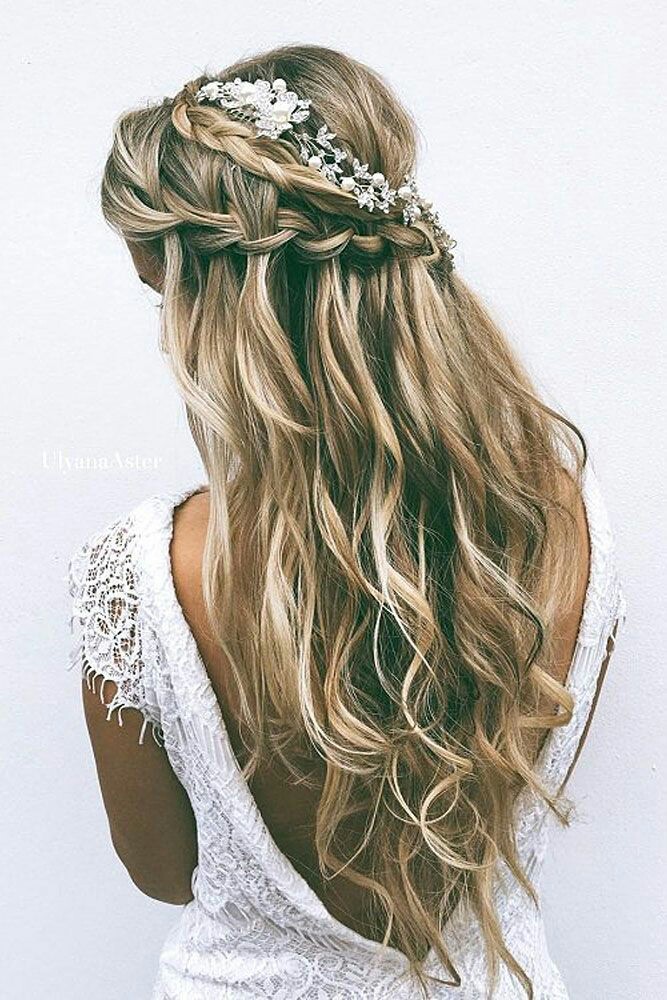 brown, blond, wavy and braid