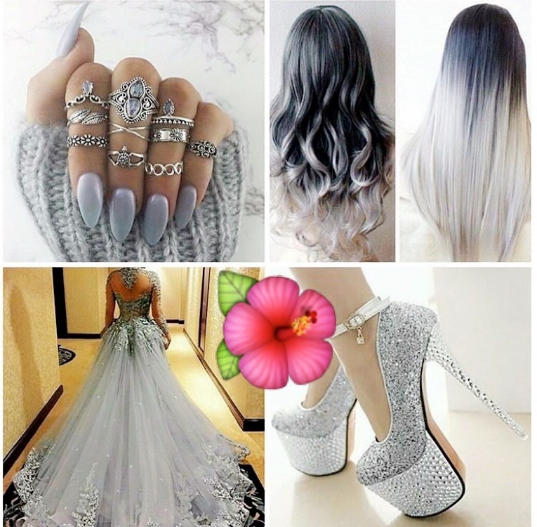 glitter, Prom, nails and hair