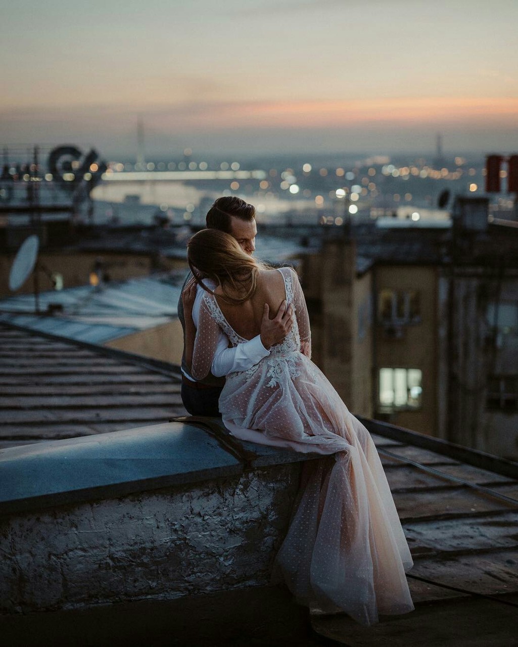 hug, sunset, photography and romance