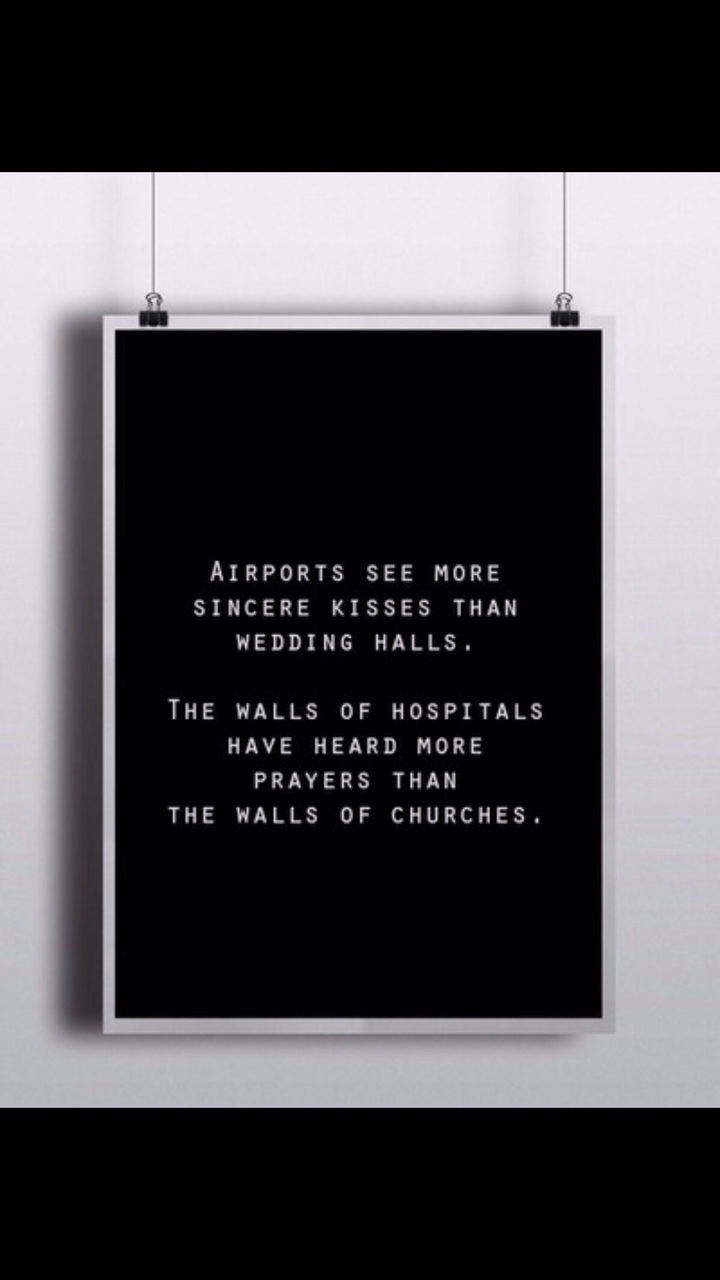 airport, prayers, kiss and hospital