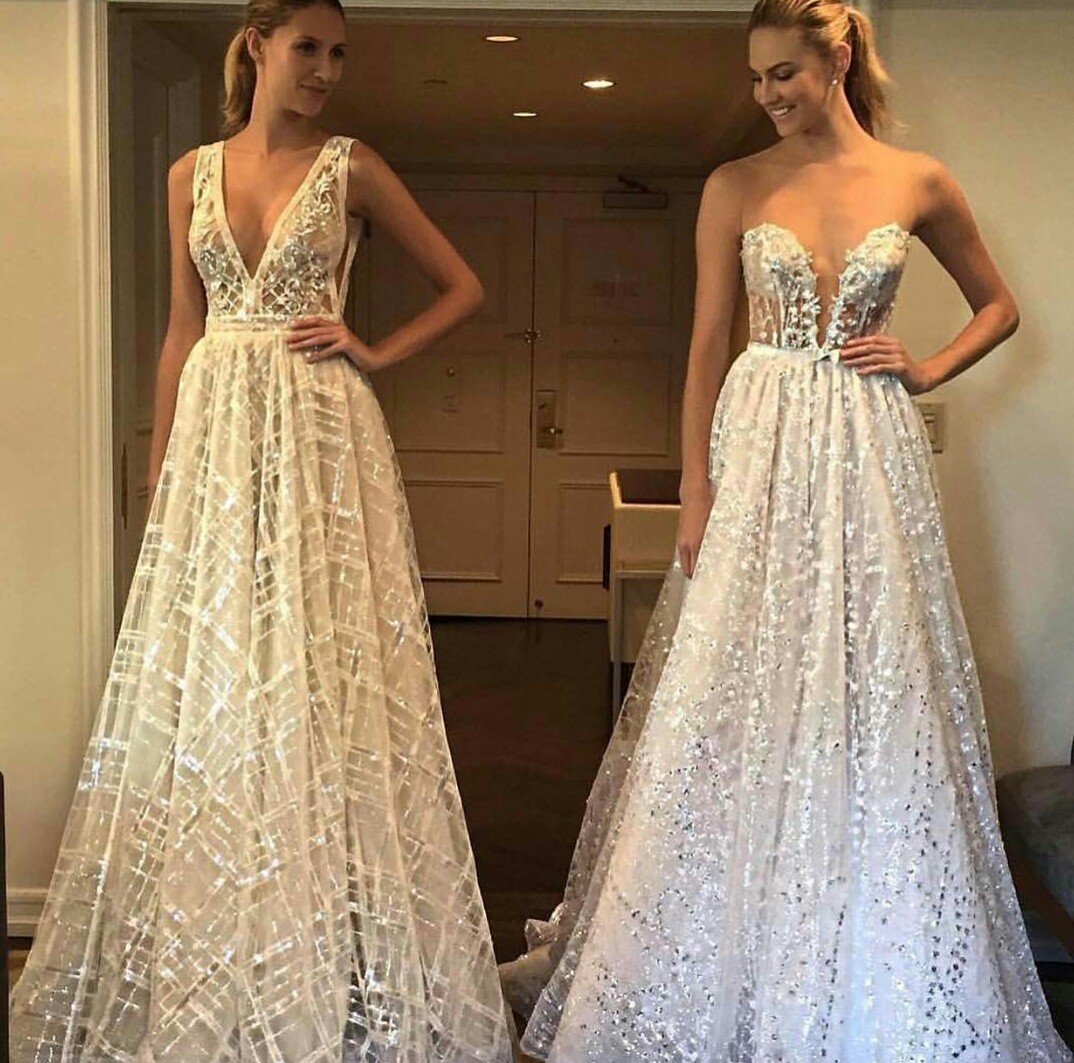 glitter, white, long dress and glam