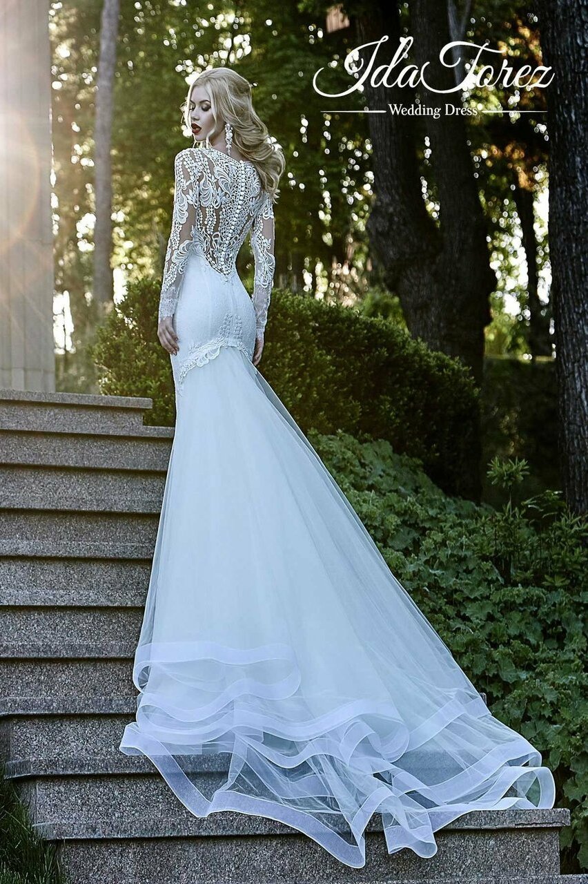 cocomelody, court train, designer wedding dresses and v-neck