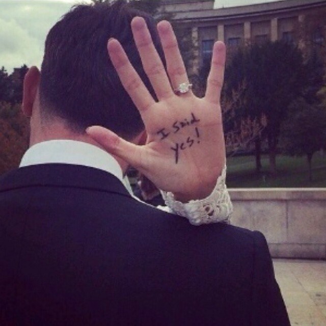 suit, love, married and said yes