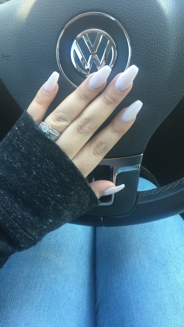 coffin nails, casual, nails and wedding ring
