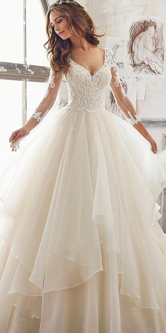 dresses, white, gown and satin