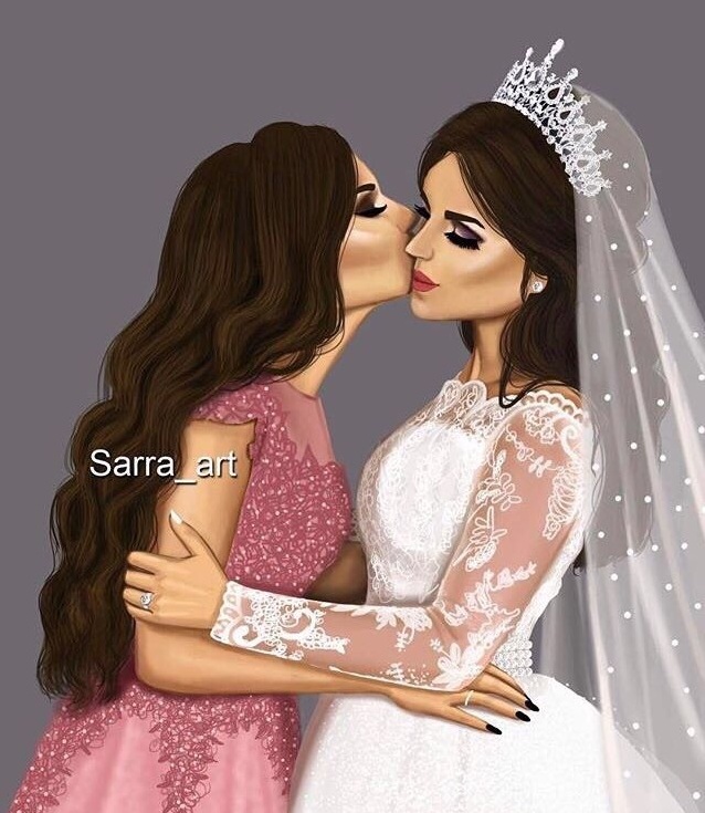 art, bride to be and cartoon