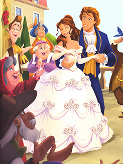 belle, storybook and beauty and the beast