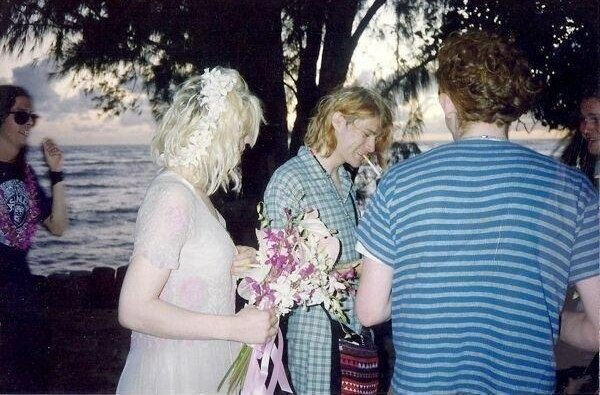 kurt cobain, cute and Courtney Love