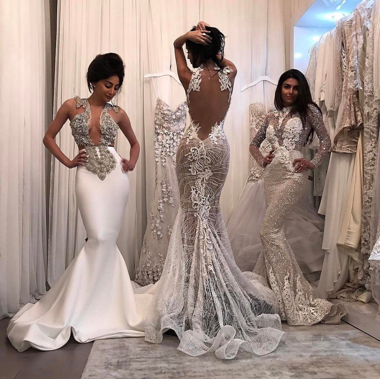mermaid dress, luxury dress and wedding dresses