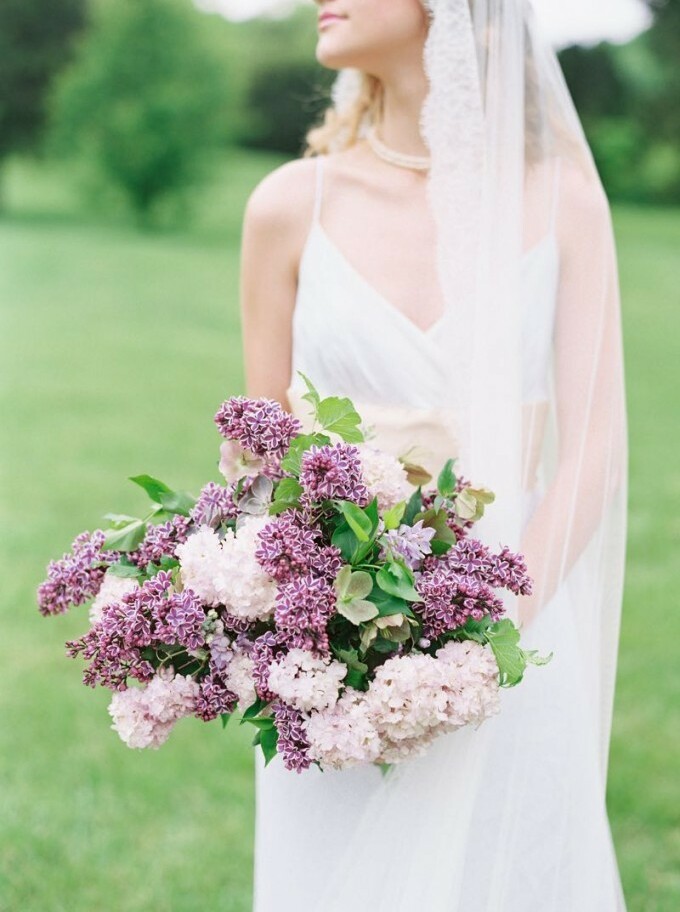 bride, dress, cute and purple