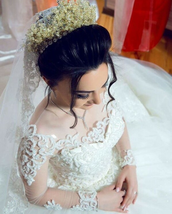 gold, crown, azerbaijan wedding and white