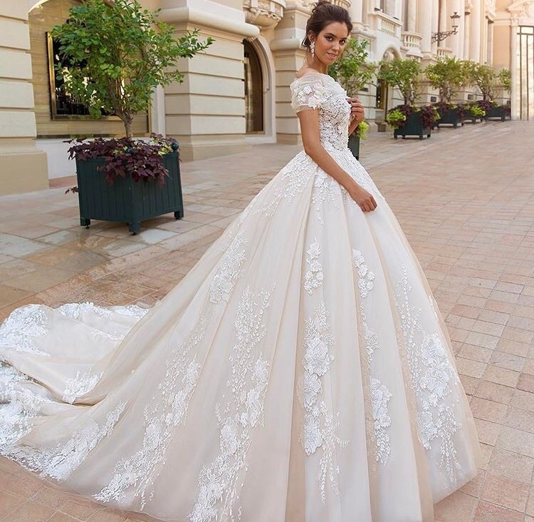 bride, weddingdress, dress and gown