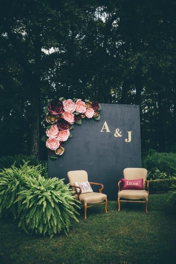 photo, letters, maried and flowers