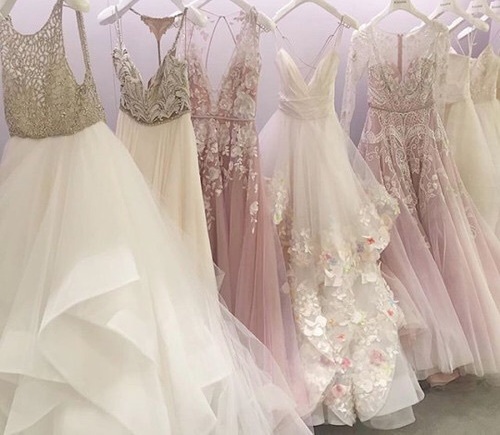 blush, weddingdress and strass